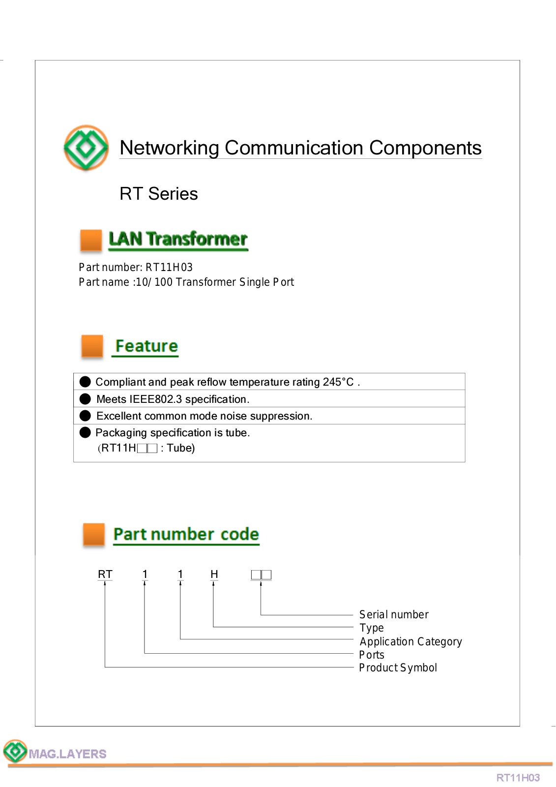 Mag Layers RT11H03 User Manual - ManualMachine.com