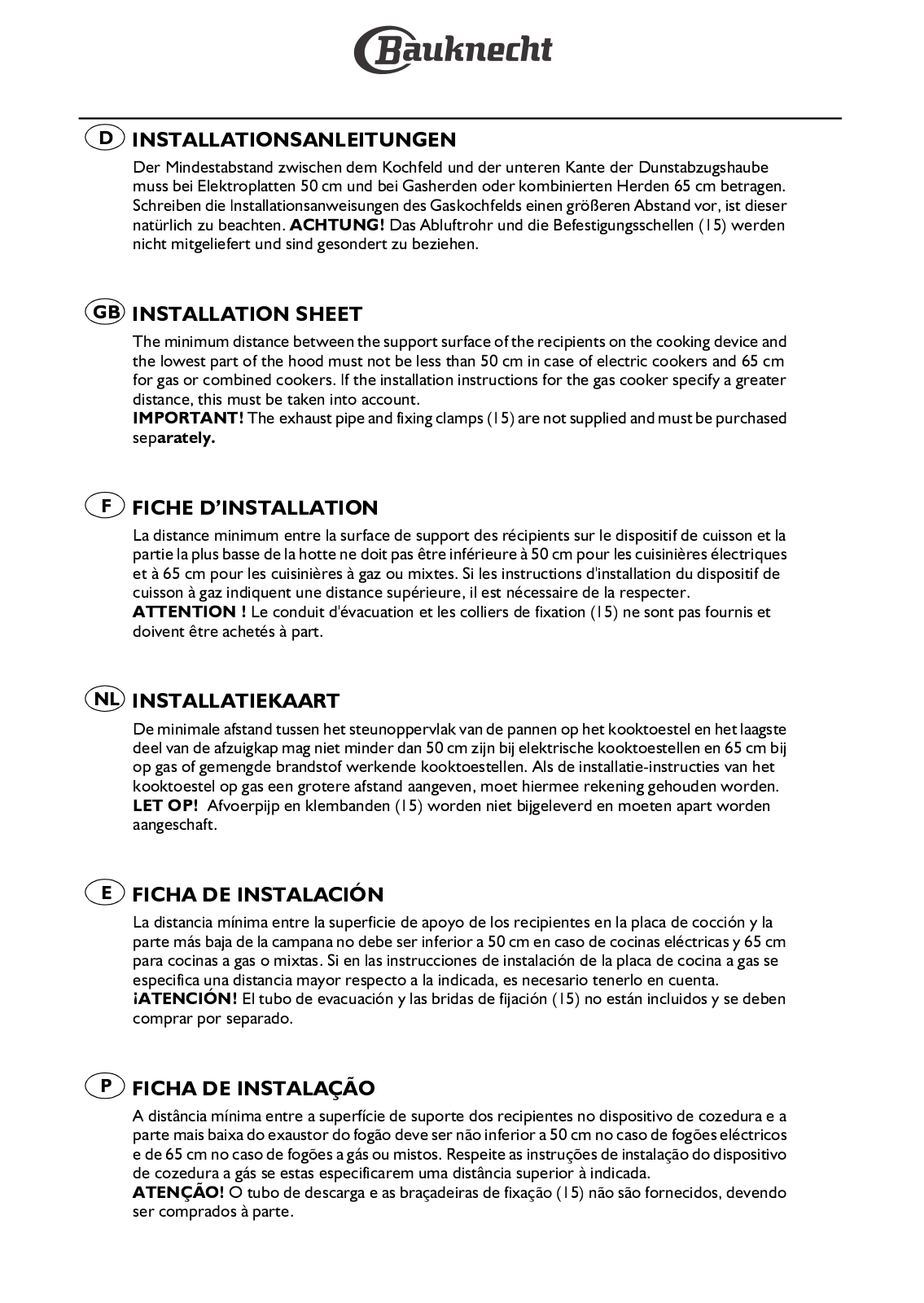 Whirlpool DBR 5812/IN/PT, DBR 5812/IN/01 INSTRUCTION FOR USE