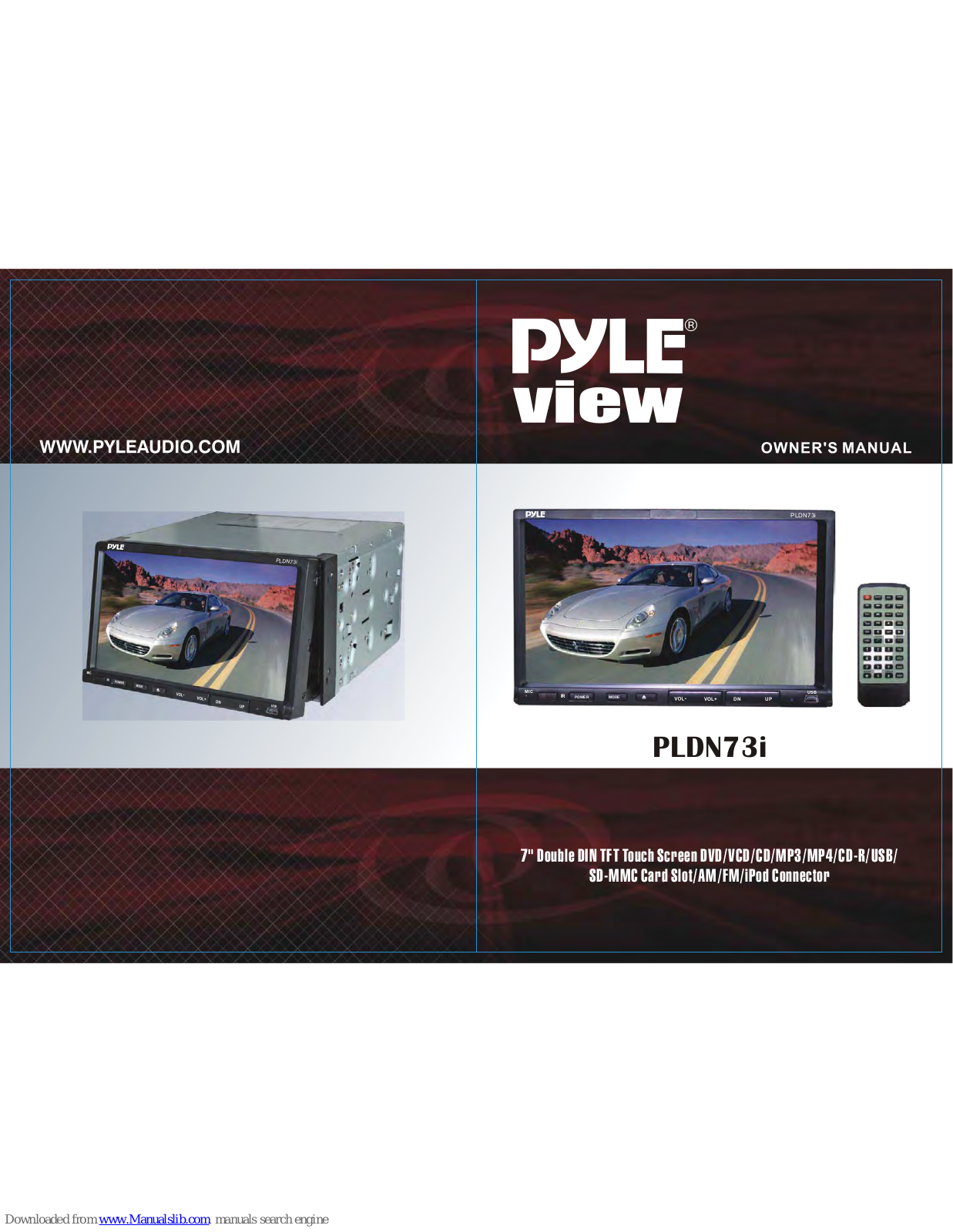 Pyle view PLDN73I User Manual