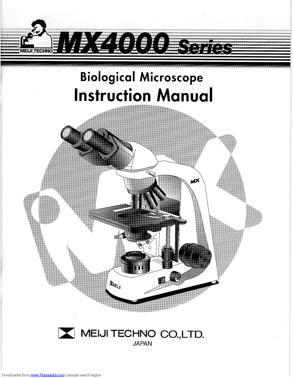 Meiji Techno MX4000 Instruction Manual