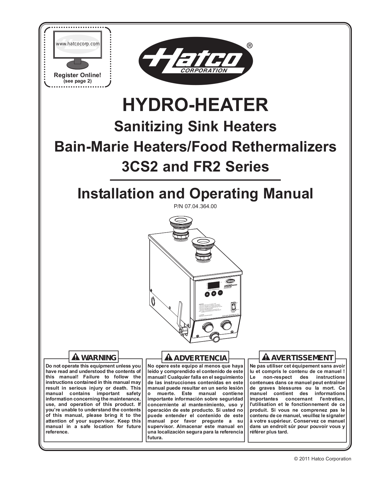 Hatco FR2-6 Operator’s Manual