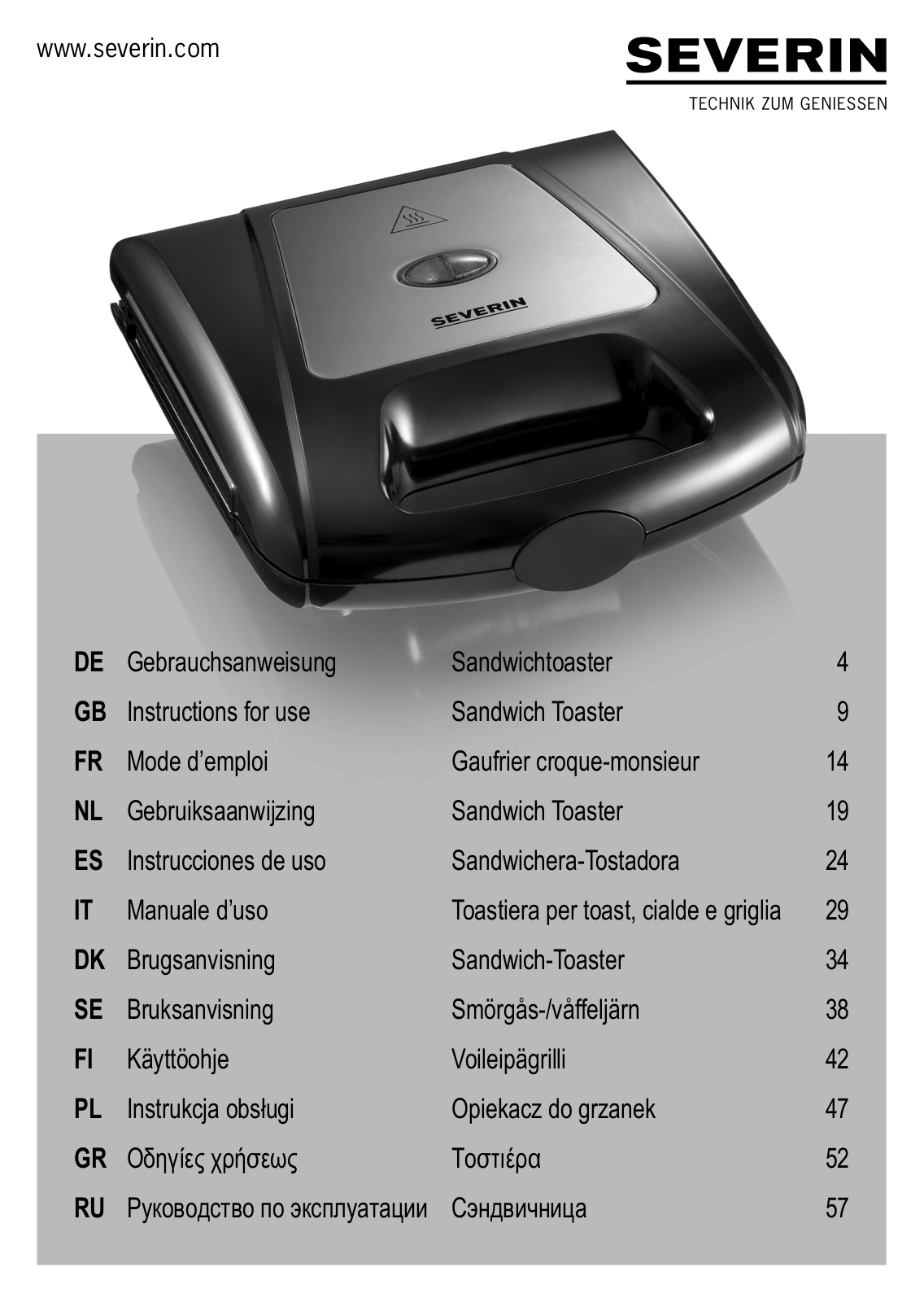 Severin SA 2968 User Manual