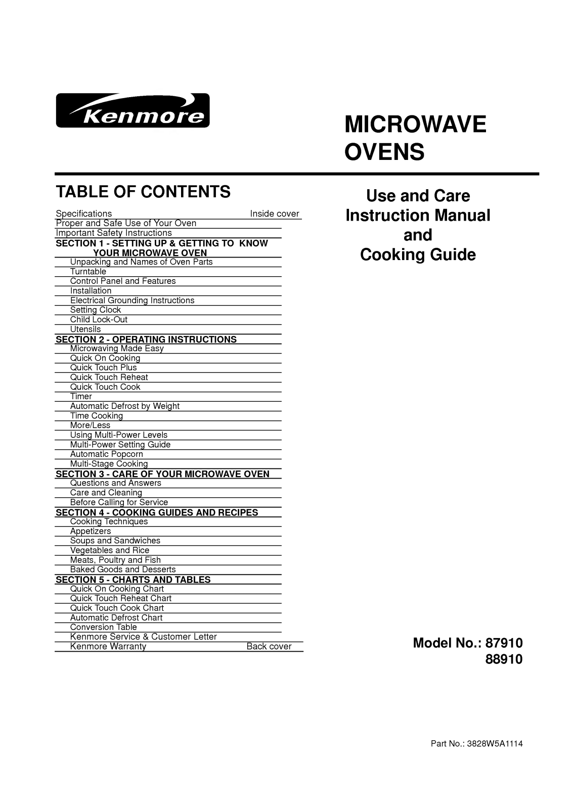 LG 87910 User Manual