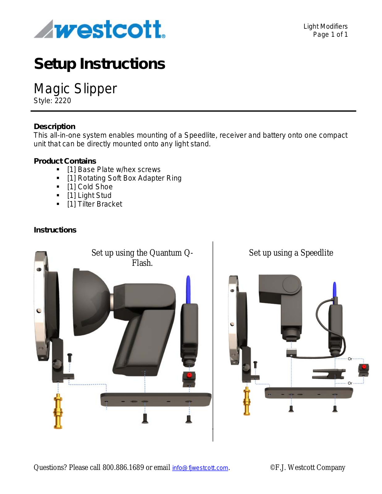 Westcott 2220 User Manual