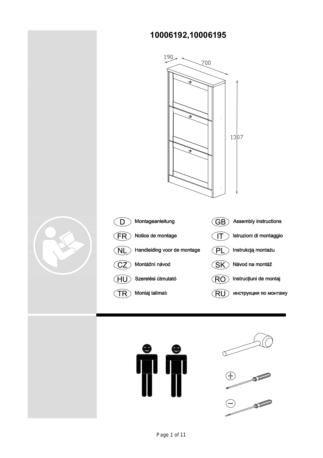 Home affaire Heide Assembly instructions