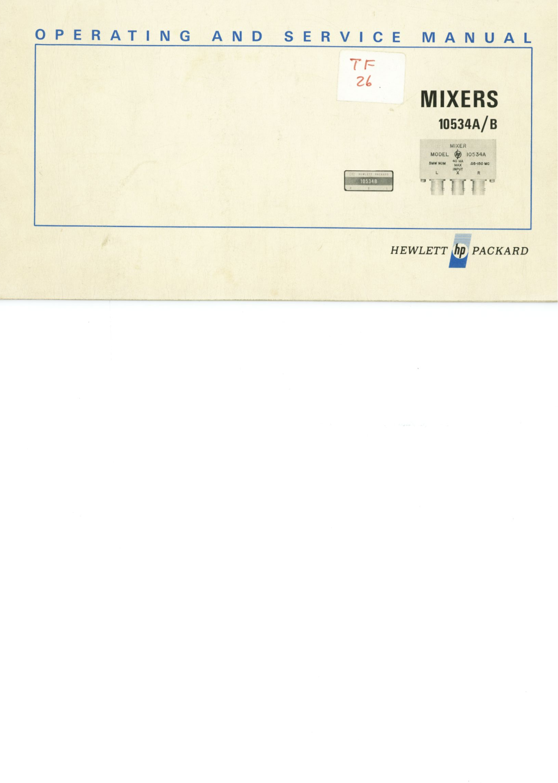 HP 10534 schematic