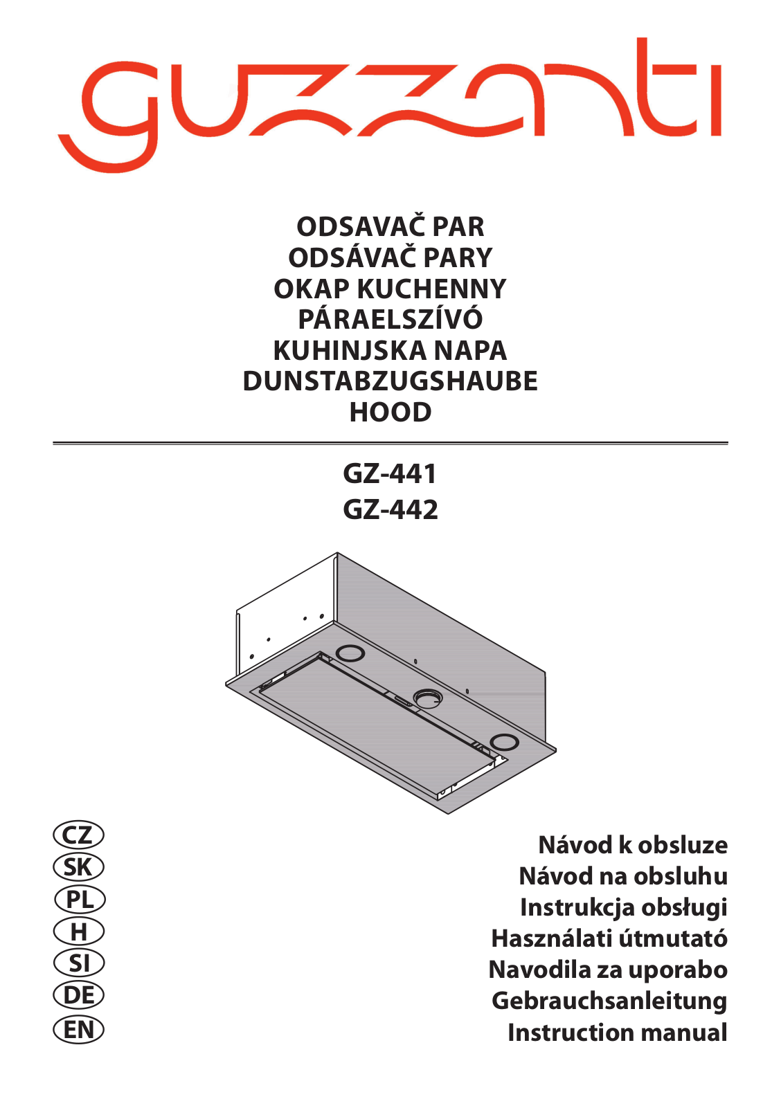 Guzzanti GZ 442, GZ 441 User Manual