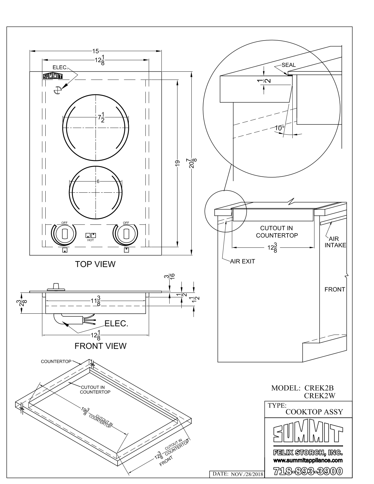 Summit CREK2B User Manual