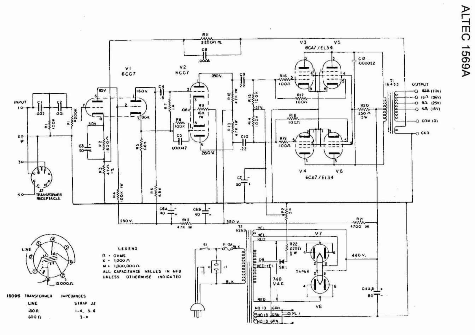 Altec 1569a schematic