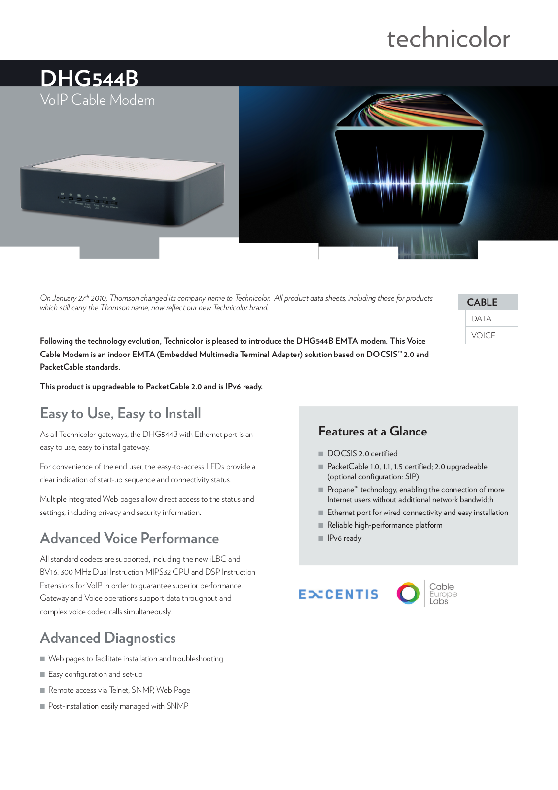 Technicolor - Thomson DHG544B User Manual