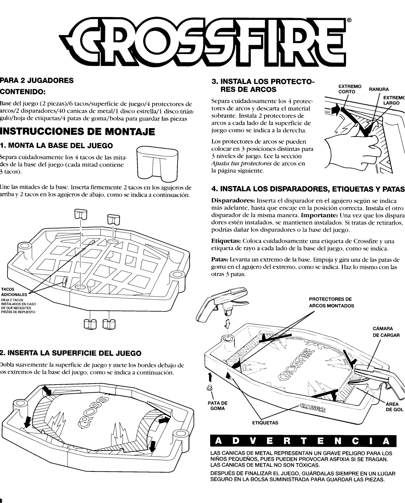 Hasbro CROSSFIRE 1994 User Manual