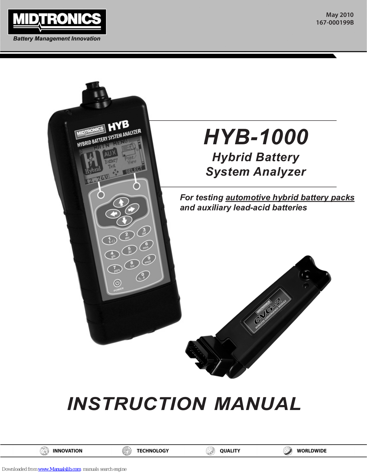 Midtronics HYB-1000 Instruction Manual - ManualMachine.com
