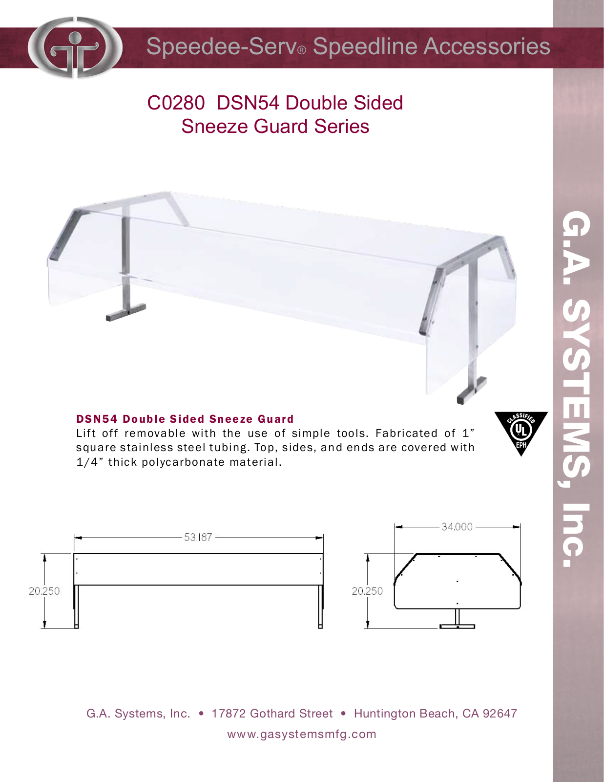 Ga Systems DSN54 User Manual