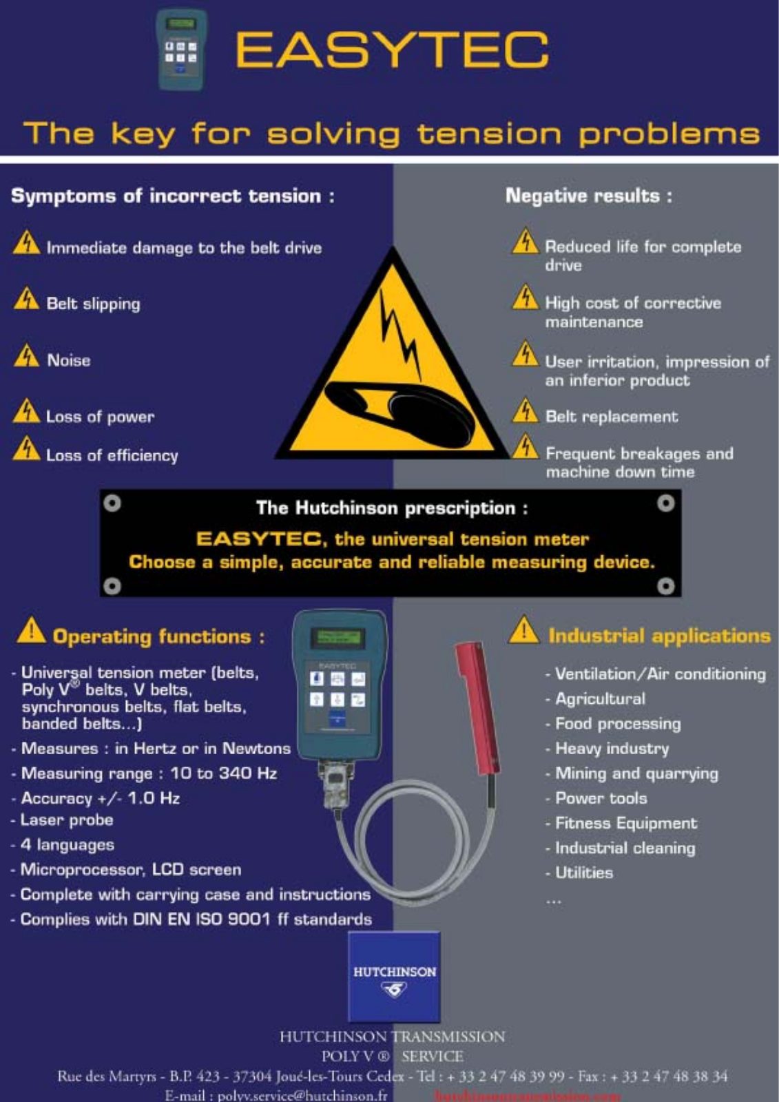 Hutchinson EASYTEC User Manual