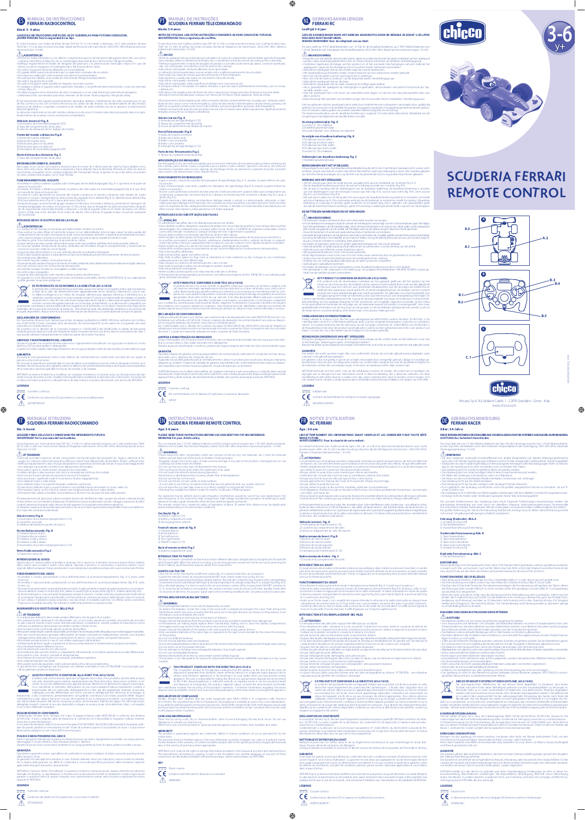 Chicco SCUDERIA FERRARI User Manual