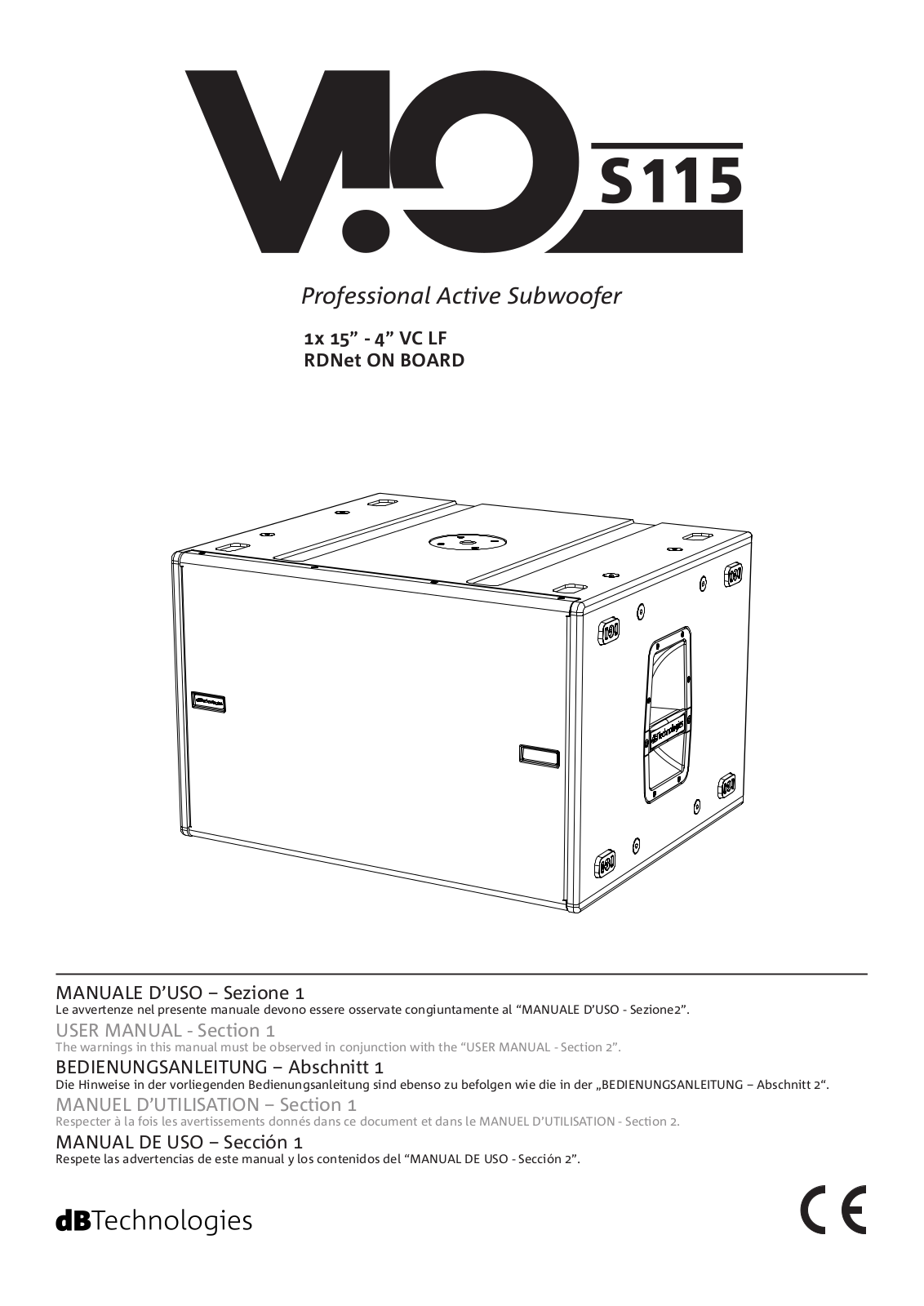 dBTechnologies ViO S115 User guide