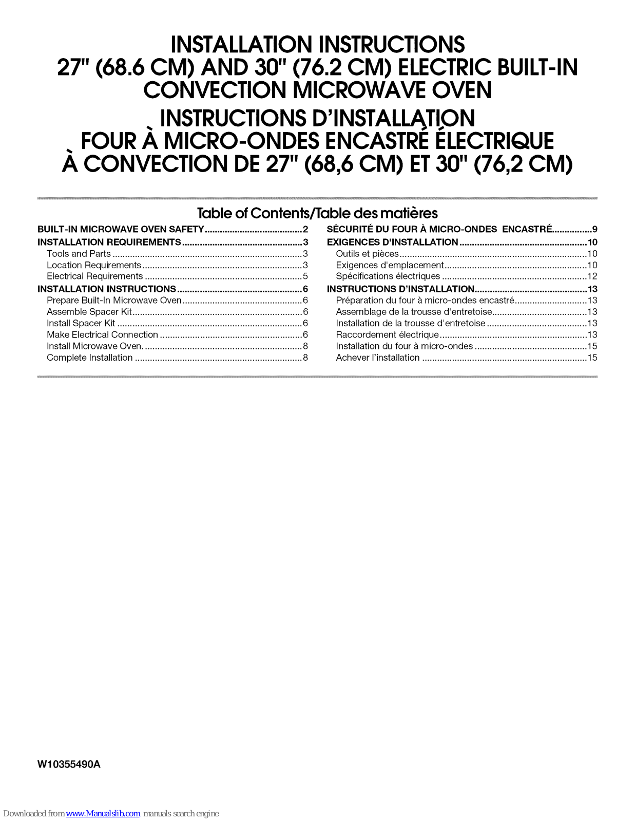 KitchenAid GCI3061XB00 Installation Instructions Manual - ManualMachine.com