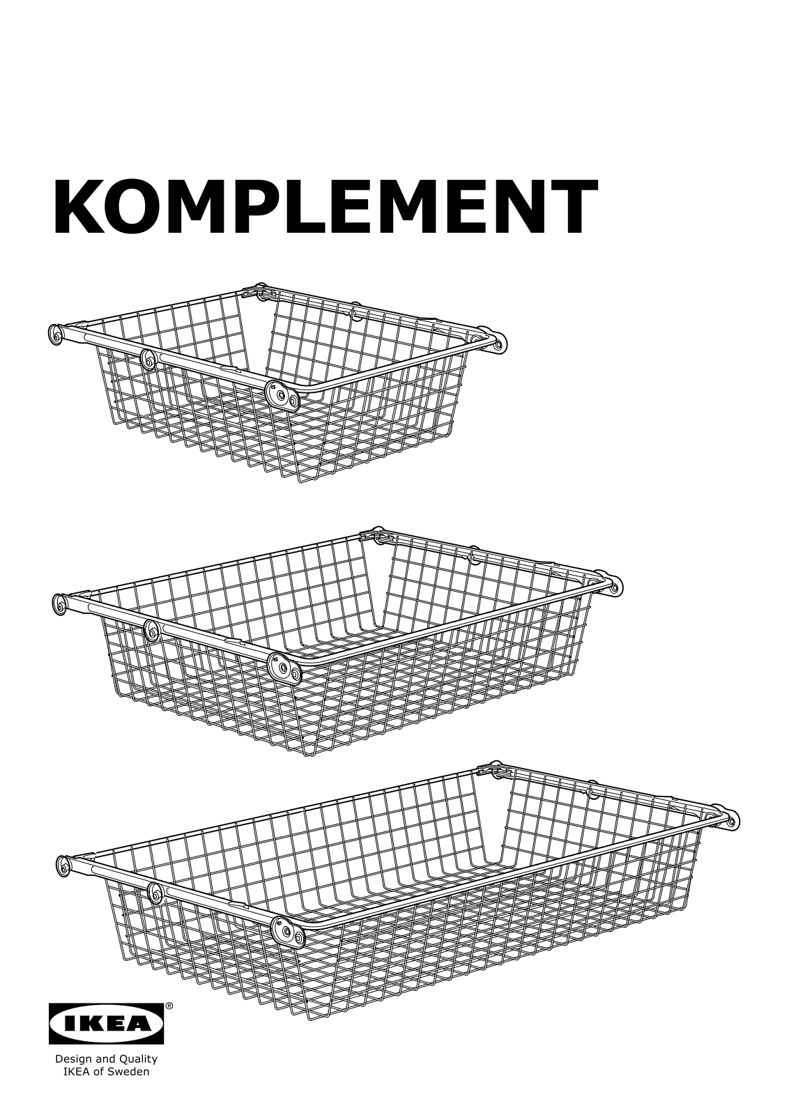 Ikea S49096001, S49127432, S49127583, S49128605, S59094407 Assembly instructions
