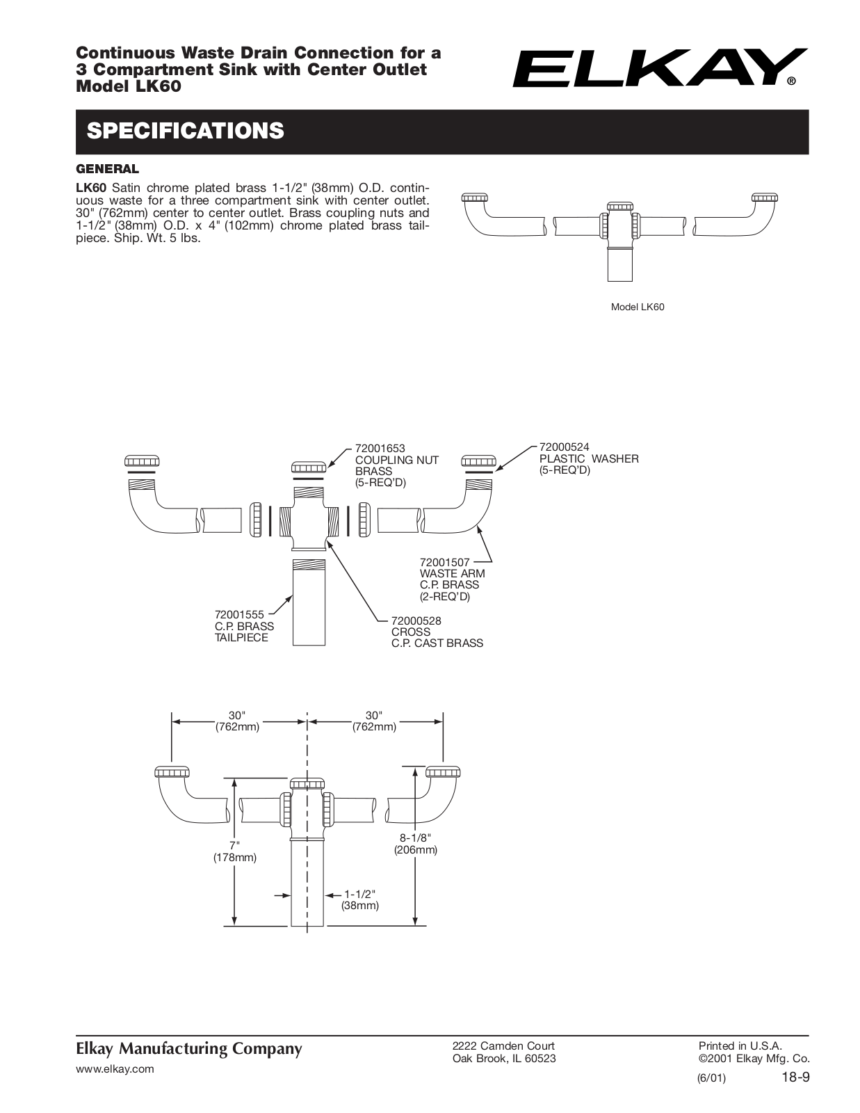 Elkay LK60 User Manual