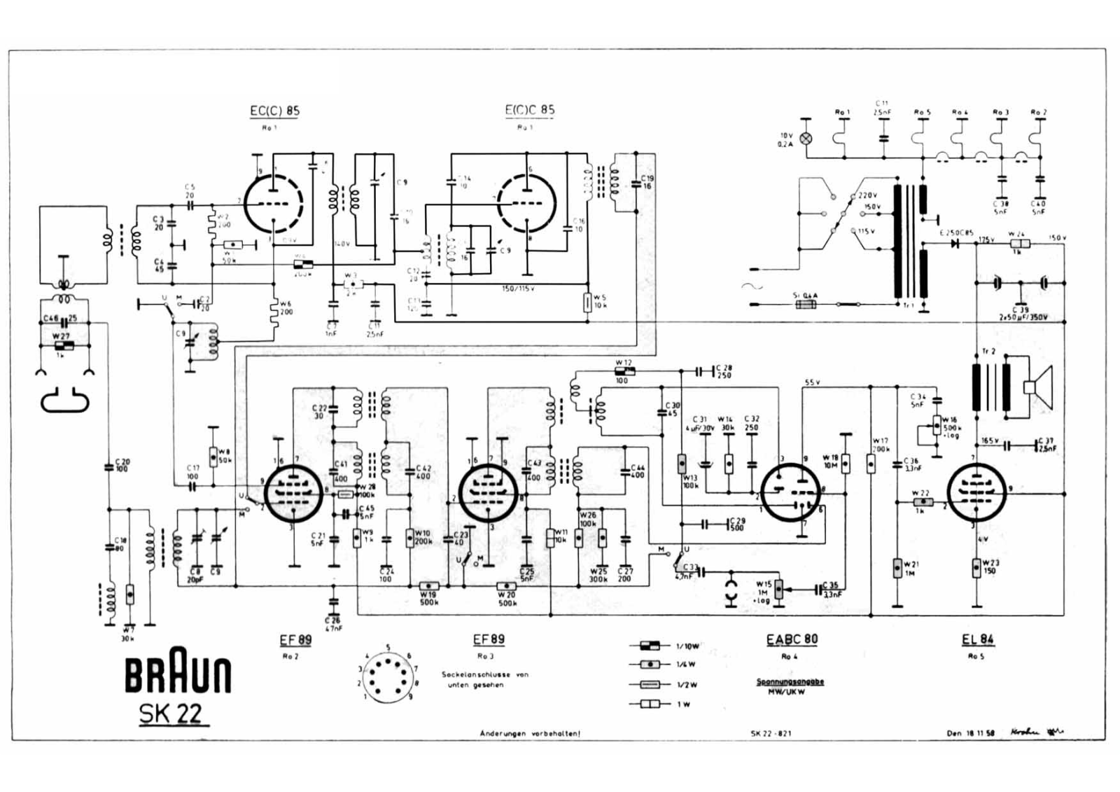 Braun SK-22 Schematic