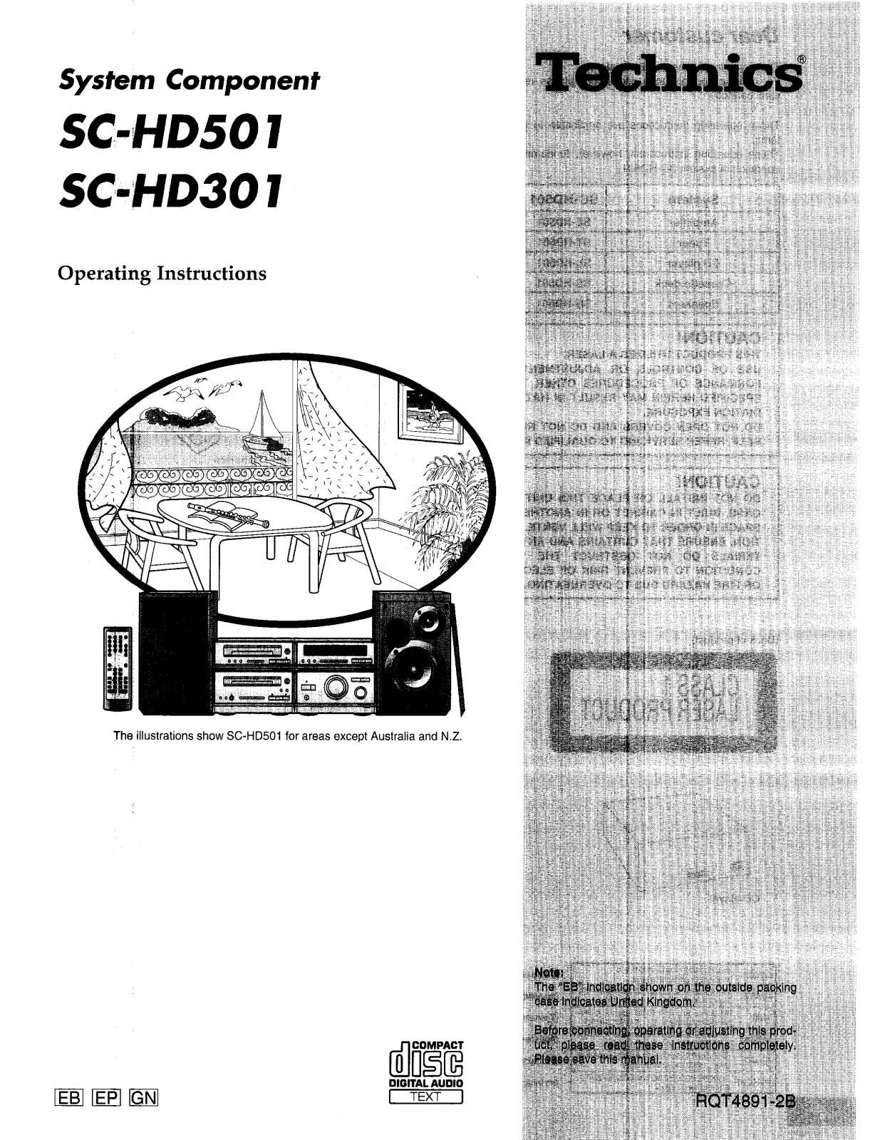 Panasonic SC-HD501, SC-HD301 User Manual