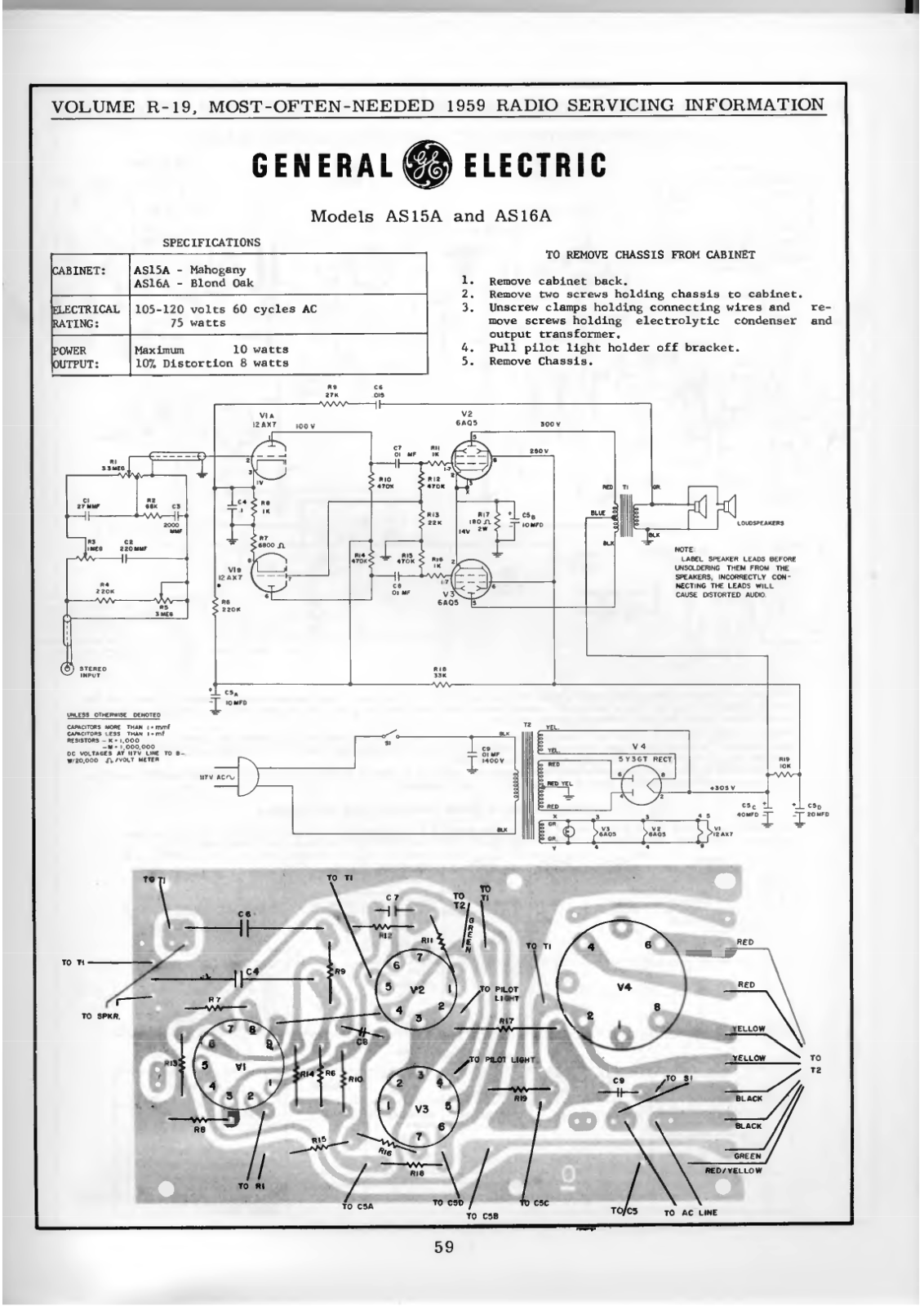 General AS15A, AS16A Schematic