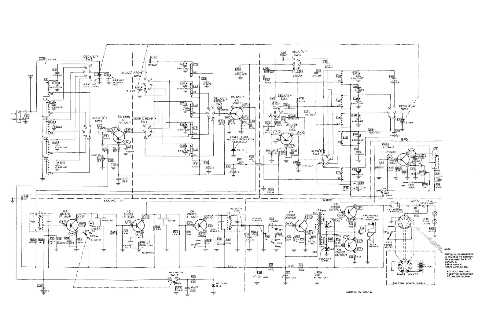 Heath Company WGC-1-A Schematic