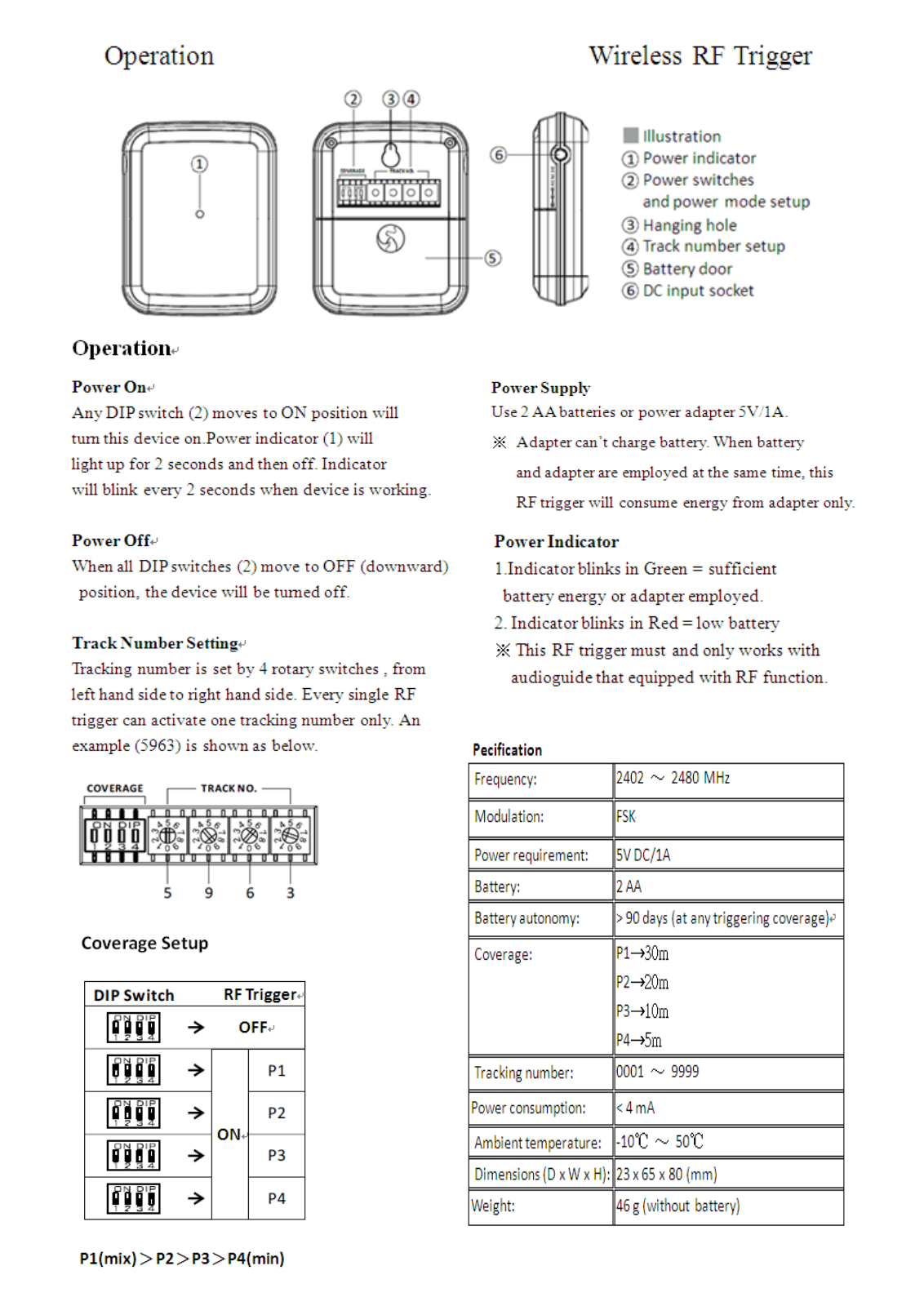 OKAYO RT 200 User Manual