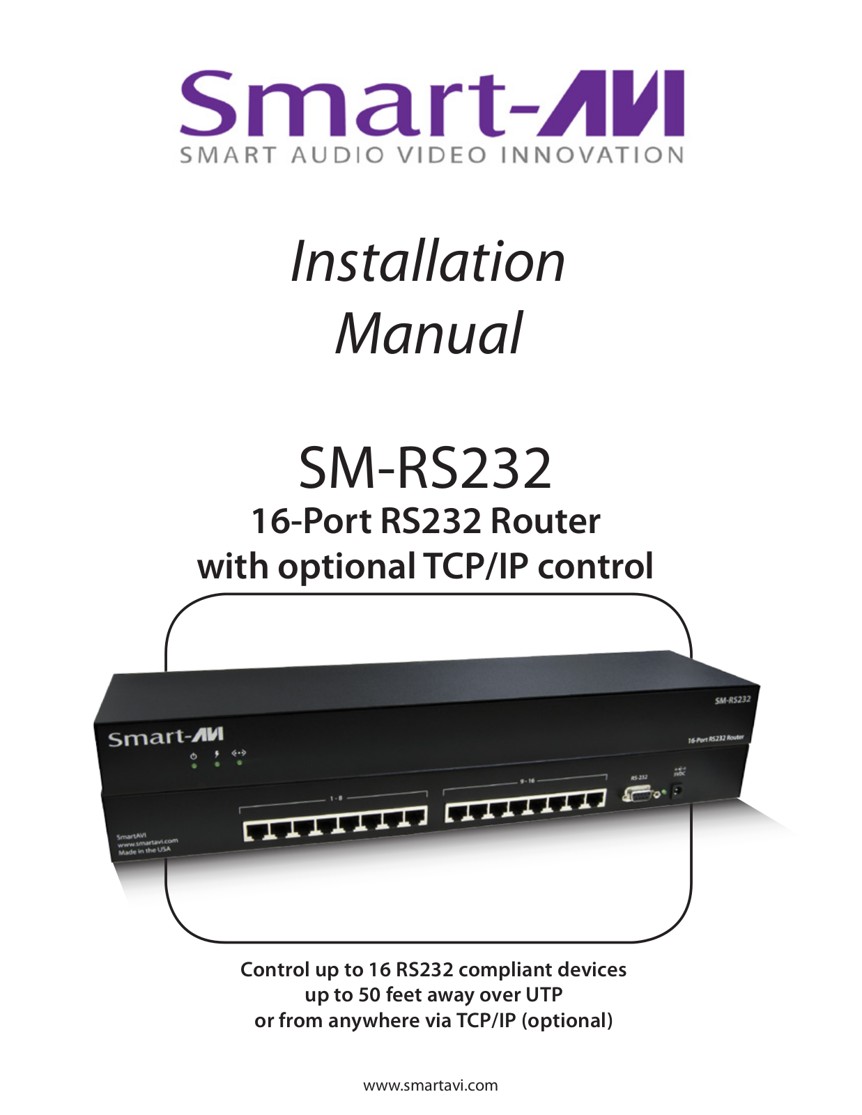 Smart Avi SM-RS232 User Manual