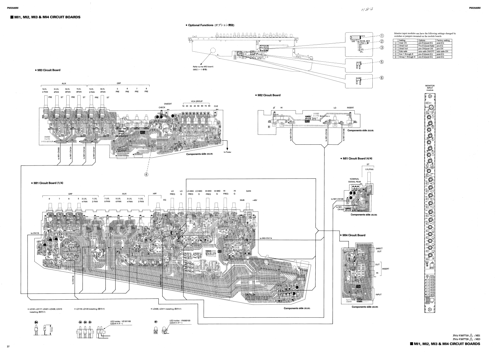 Yamaha PM-3500-M Schematic