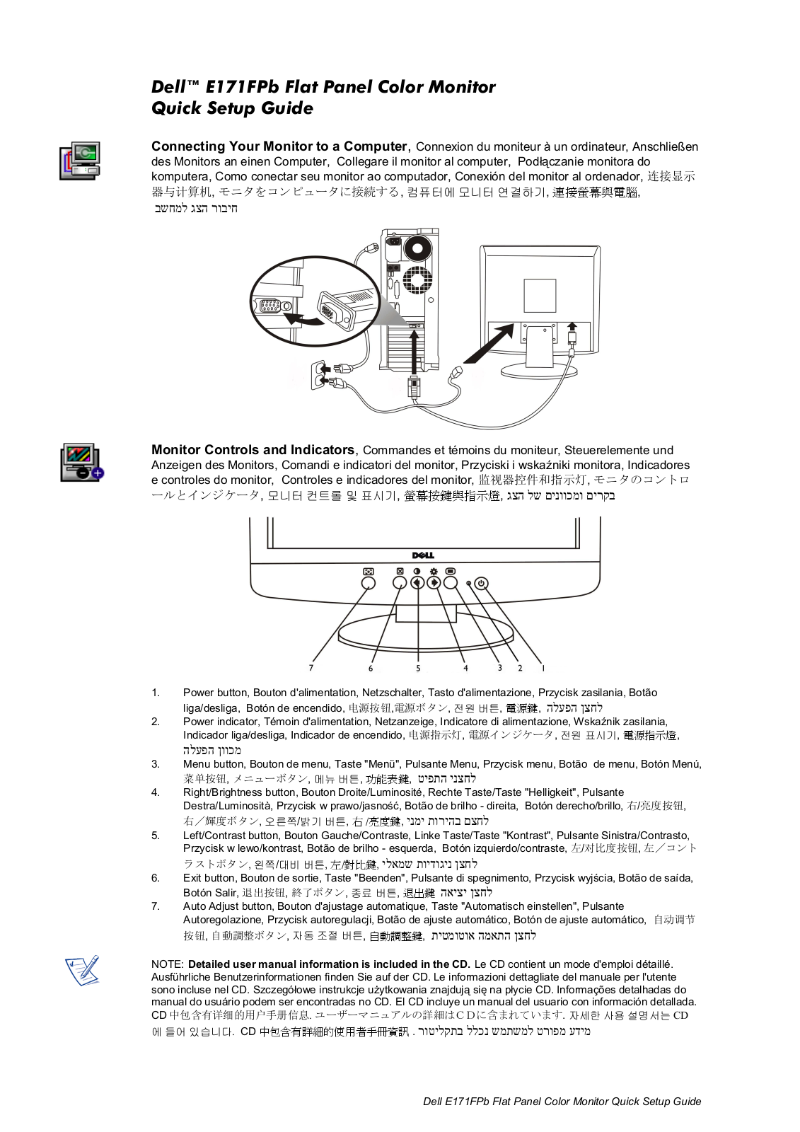 Dell E171FPb User Manual