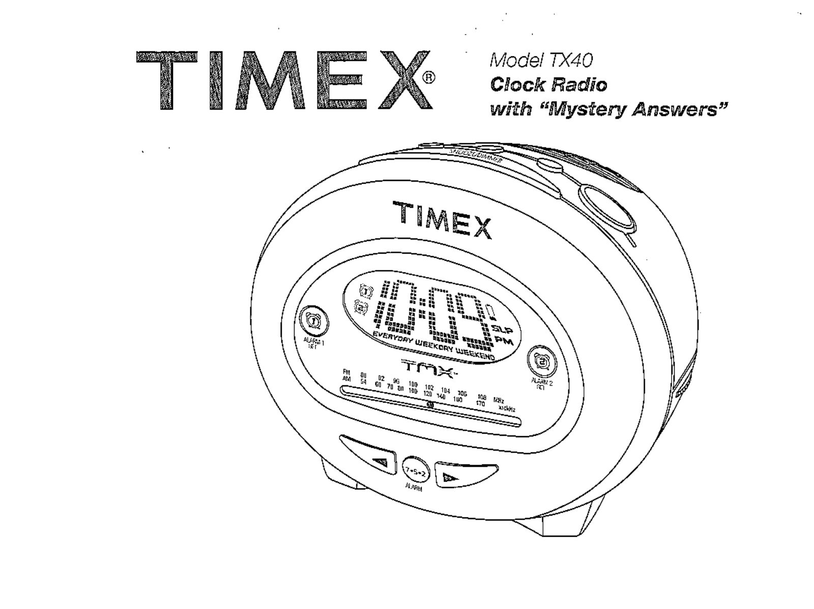 Timex TX40 Owner Manual