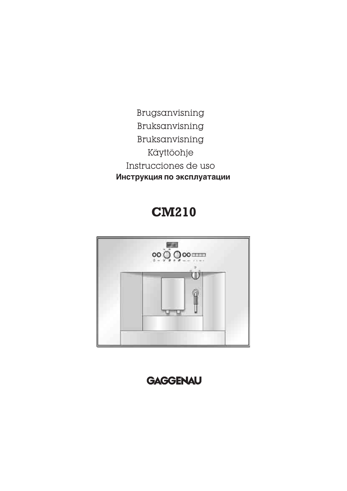 Gaggenau CM210110, CM200130, CM210130 User Manual