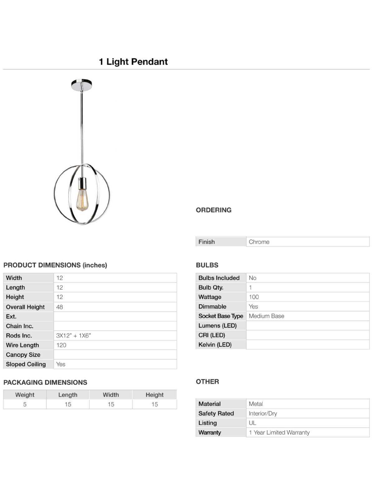 Brayden Studio BYST7485 Specifications - ManualMachine.com
