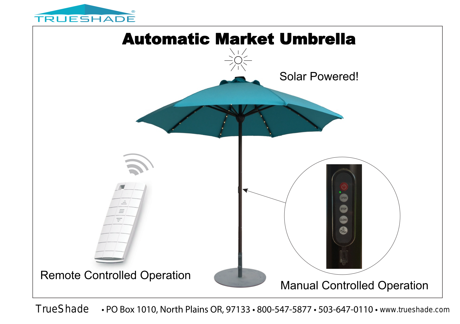 TrueShade UARS098SBK User Manual