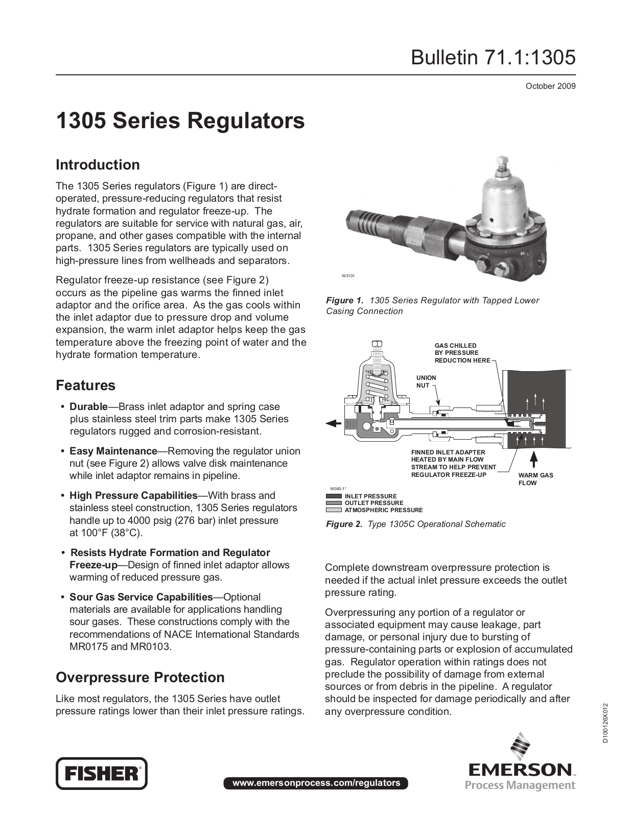 Emerson 1305 Data Sheet