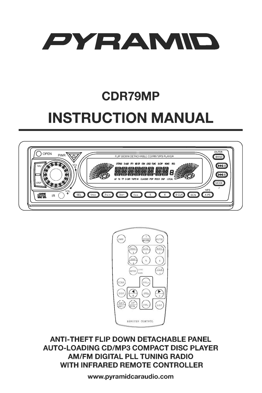 Pyramid Car Audio CDR79MP User Manual