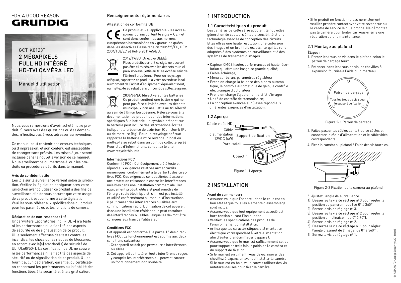 Grundig GCT-K0123T User Guide