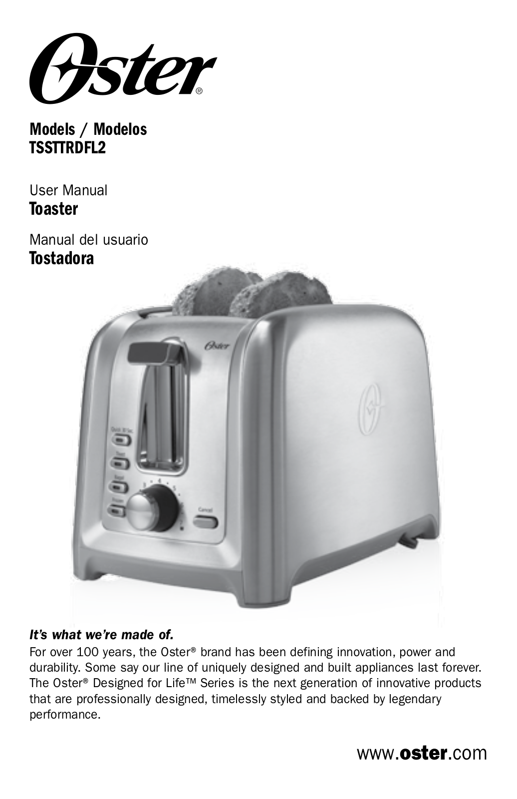 Oster TSSTTRDFL2 User Manual