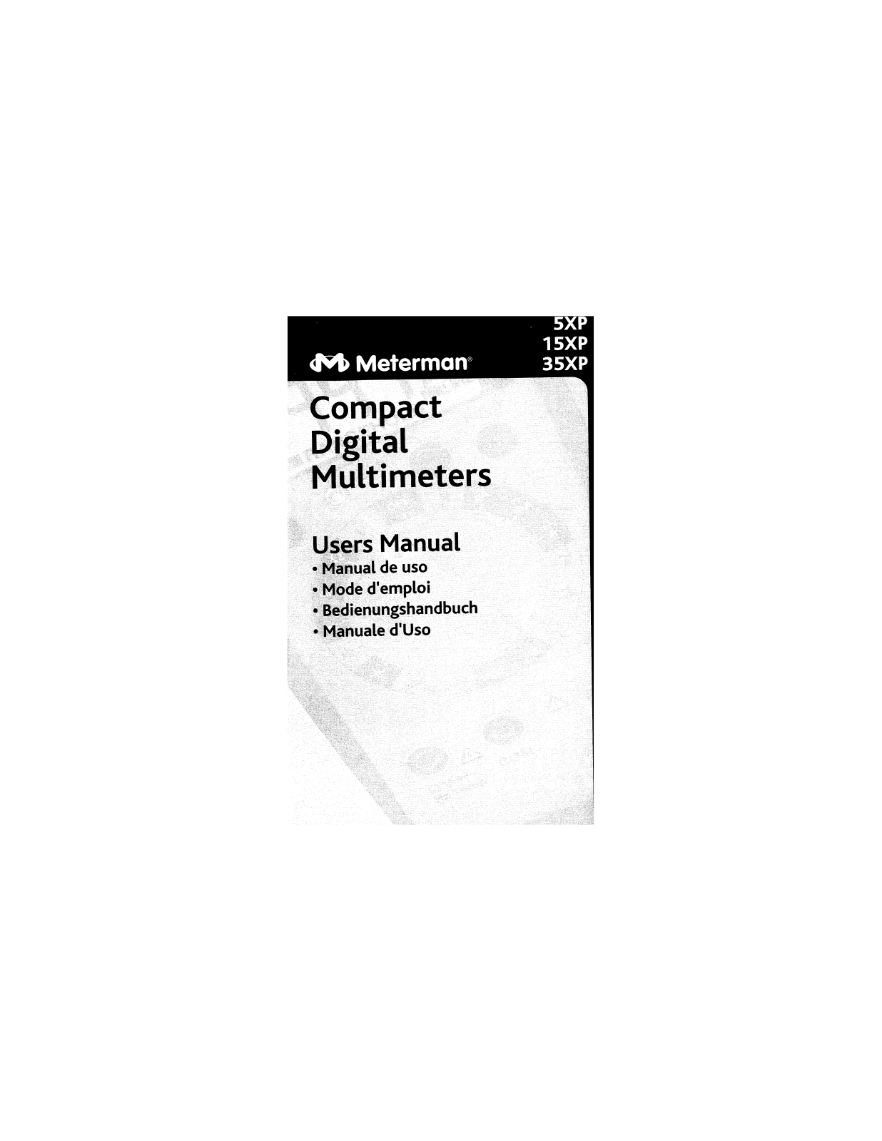 Meterman 5XP, 15XP, 35XP User Manual