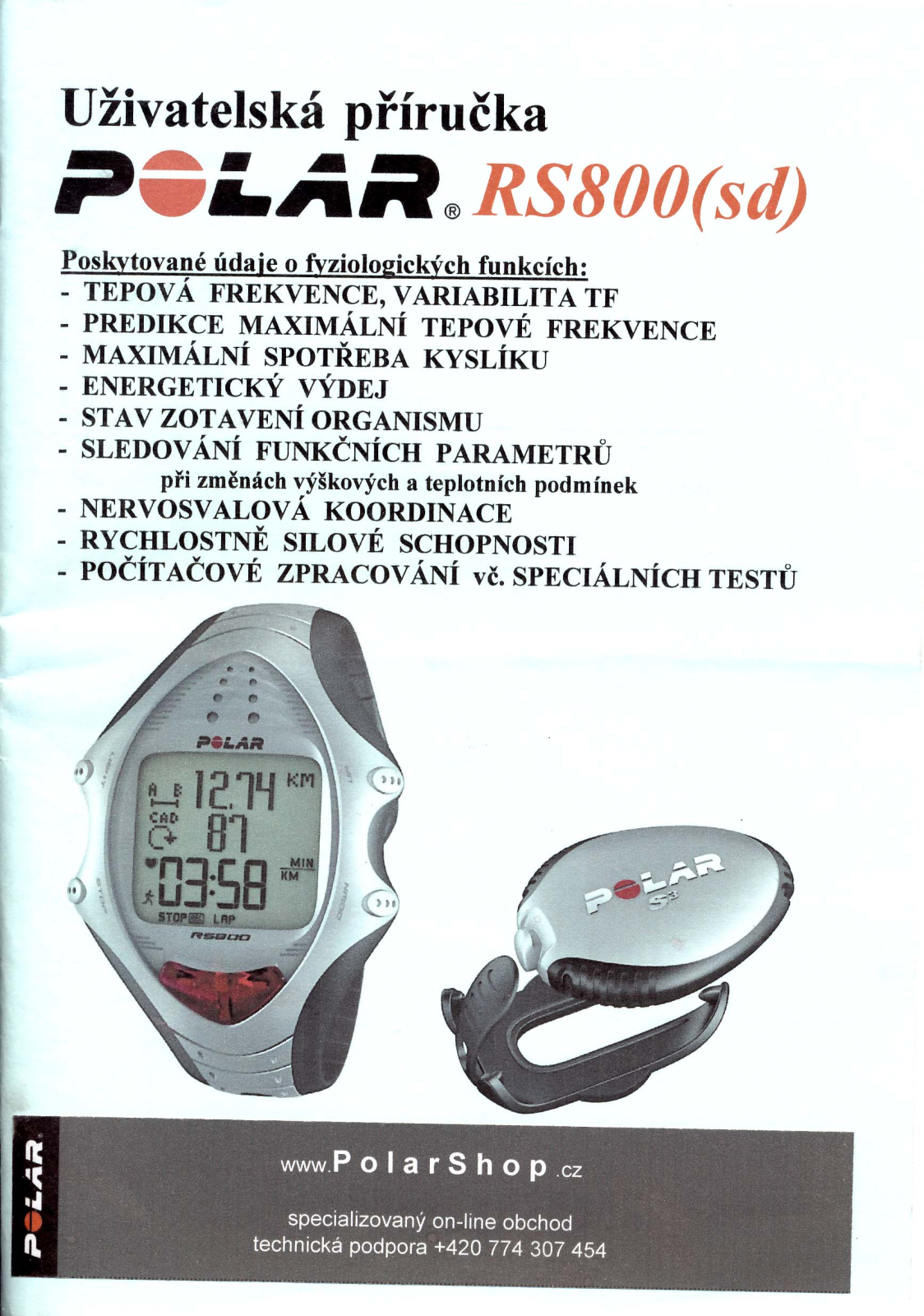 Polar RS800 SD, RS800 User Manual