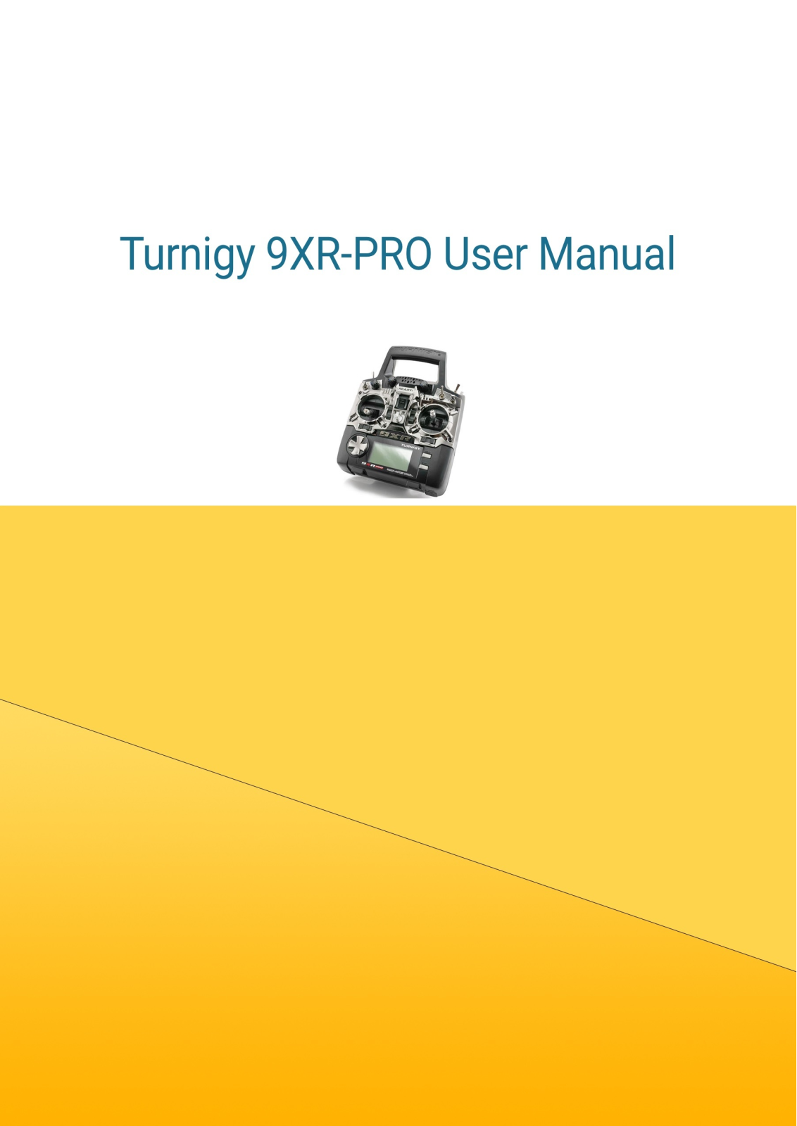 Turnigy 9XR-PRO User Manual