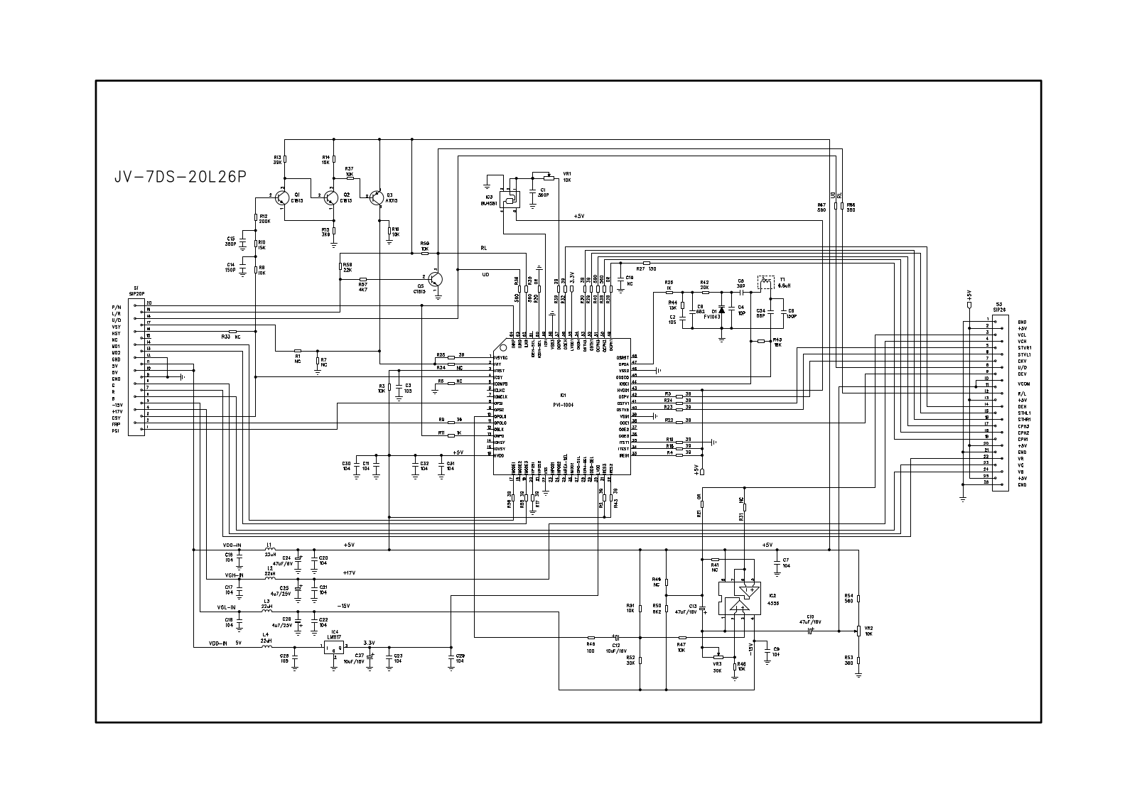 Vitek JV-7DS-20L26P Schematic