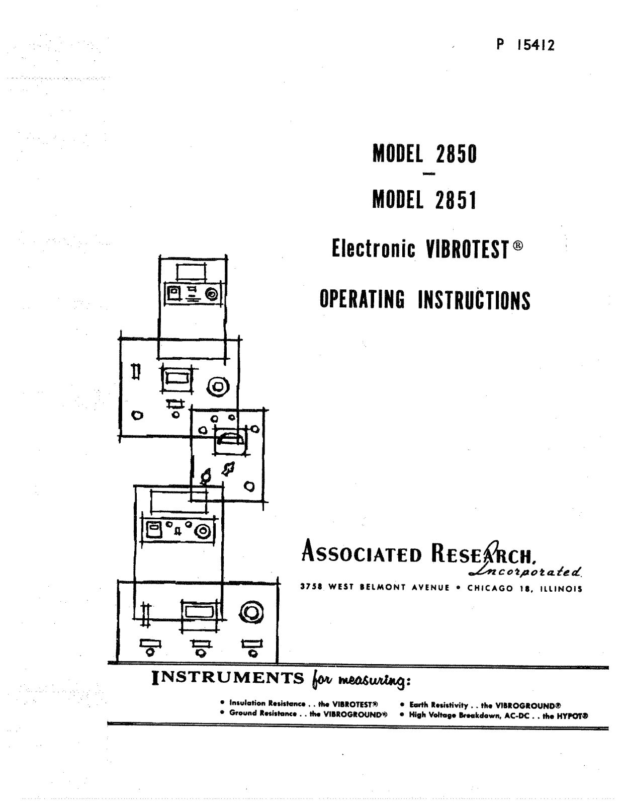 Associated Research 2851, 2850 Service manual