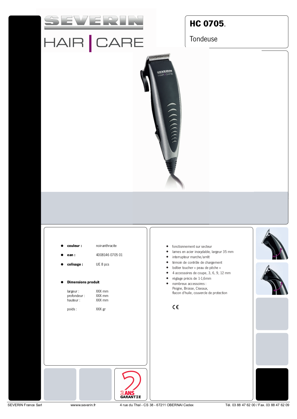 SEVERIN HS 0705 User Manual