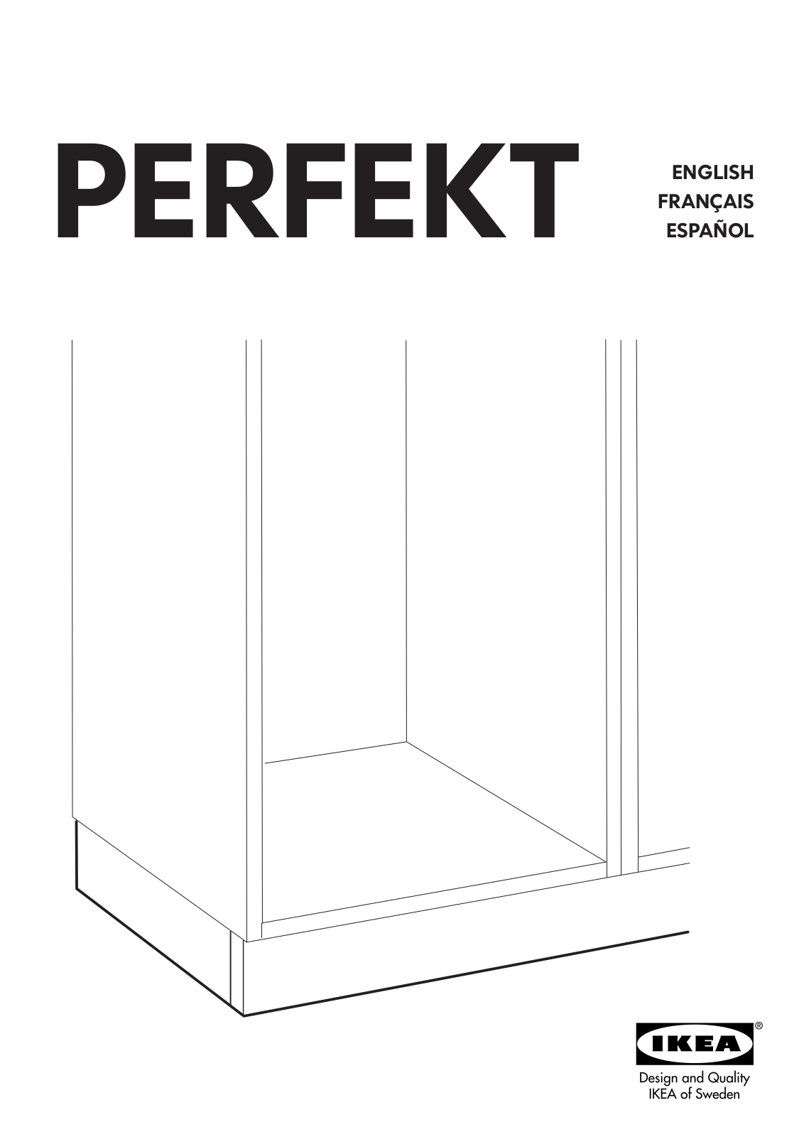 IKEA PERFEKT PLINTH 88, PERFEKT FAGERLAND PLINTH 88, PERFEKT ASKOME PLINTH 88 Assembly Instruction