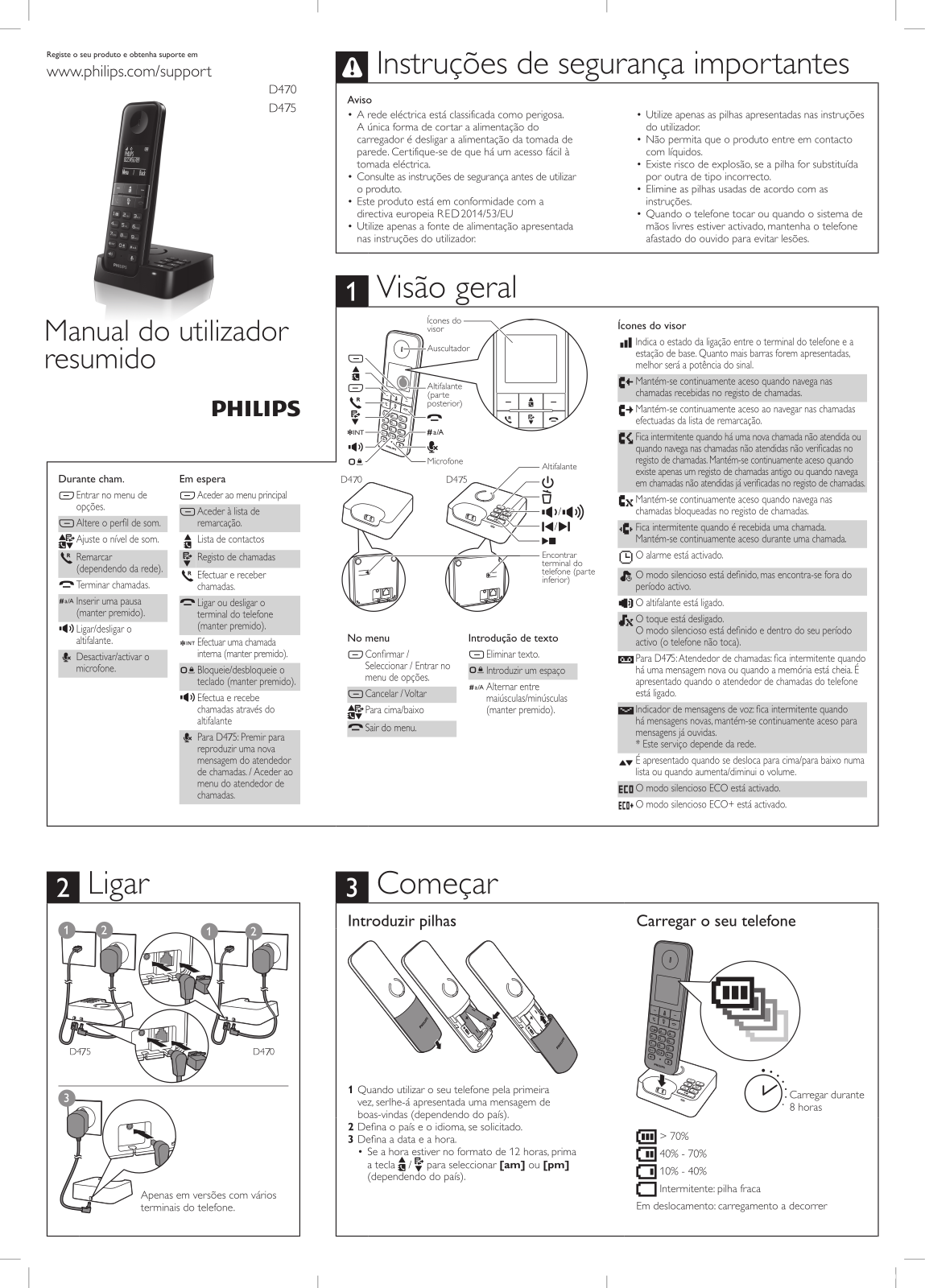 Philips D4701W/34, D4701B/34, D4751B/34, D4702B/34 quick start guide - ManualMachine.com