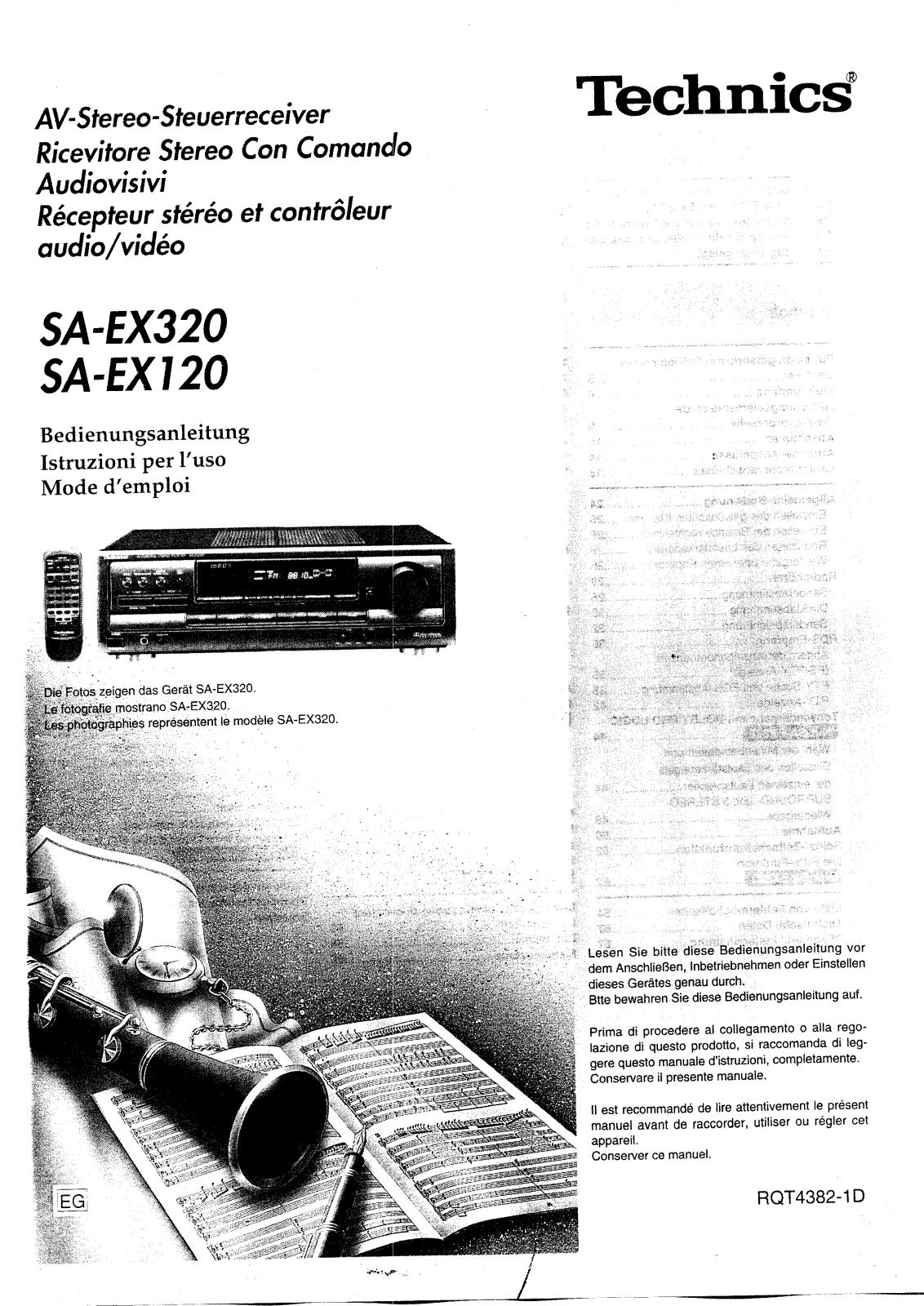 Panasonic SA-EX320, SAEX120 User Manual