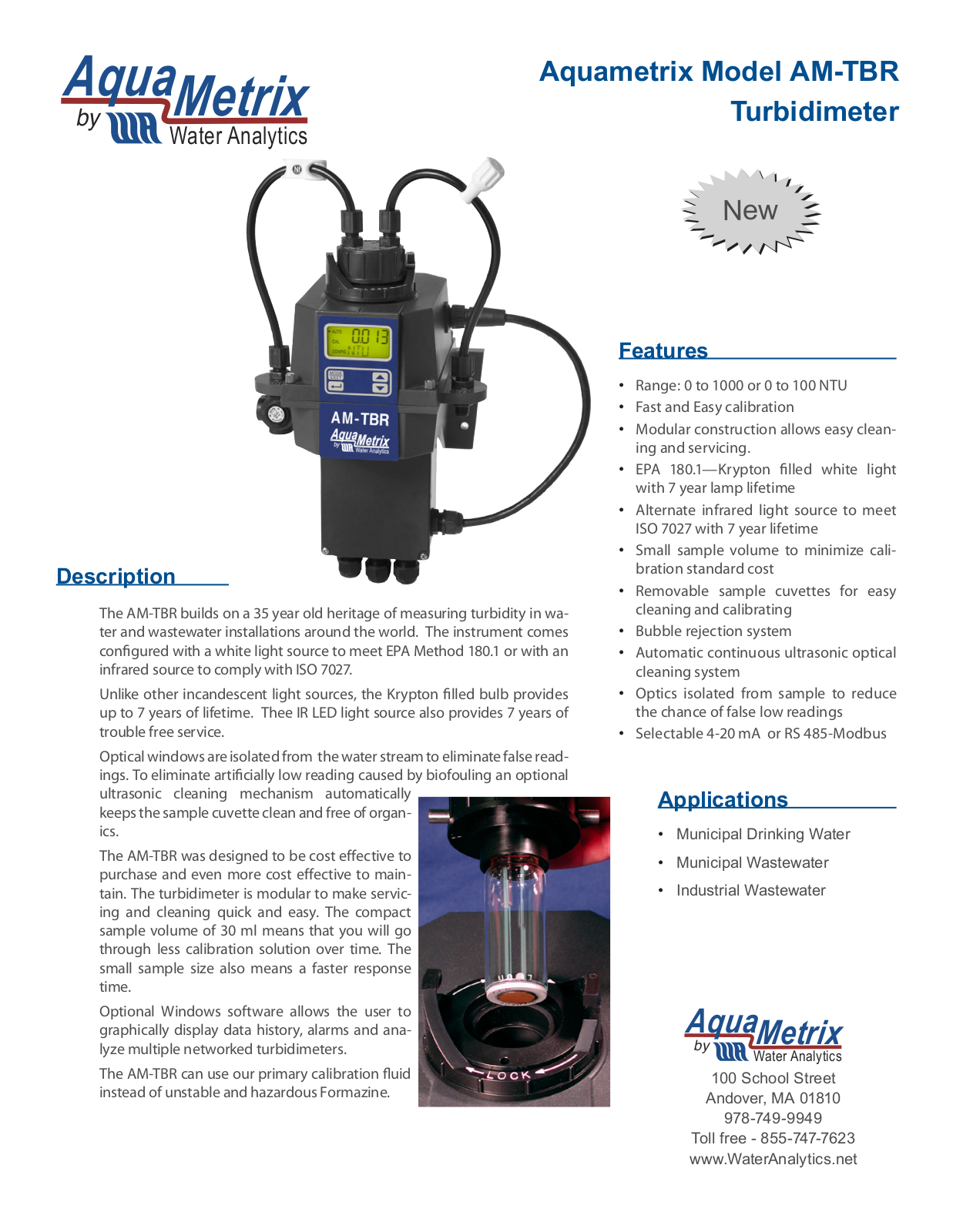 Aquametrix AM-TBR Datasheet