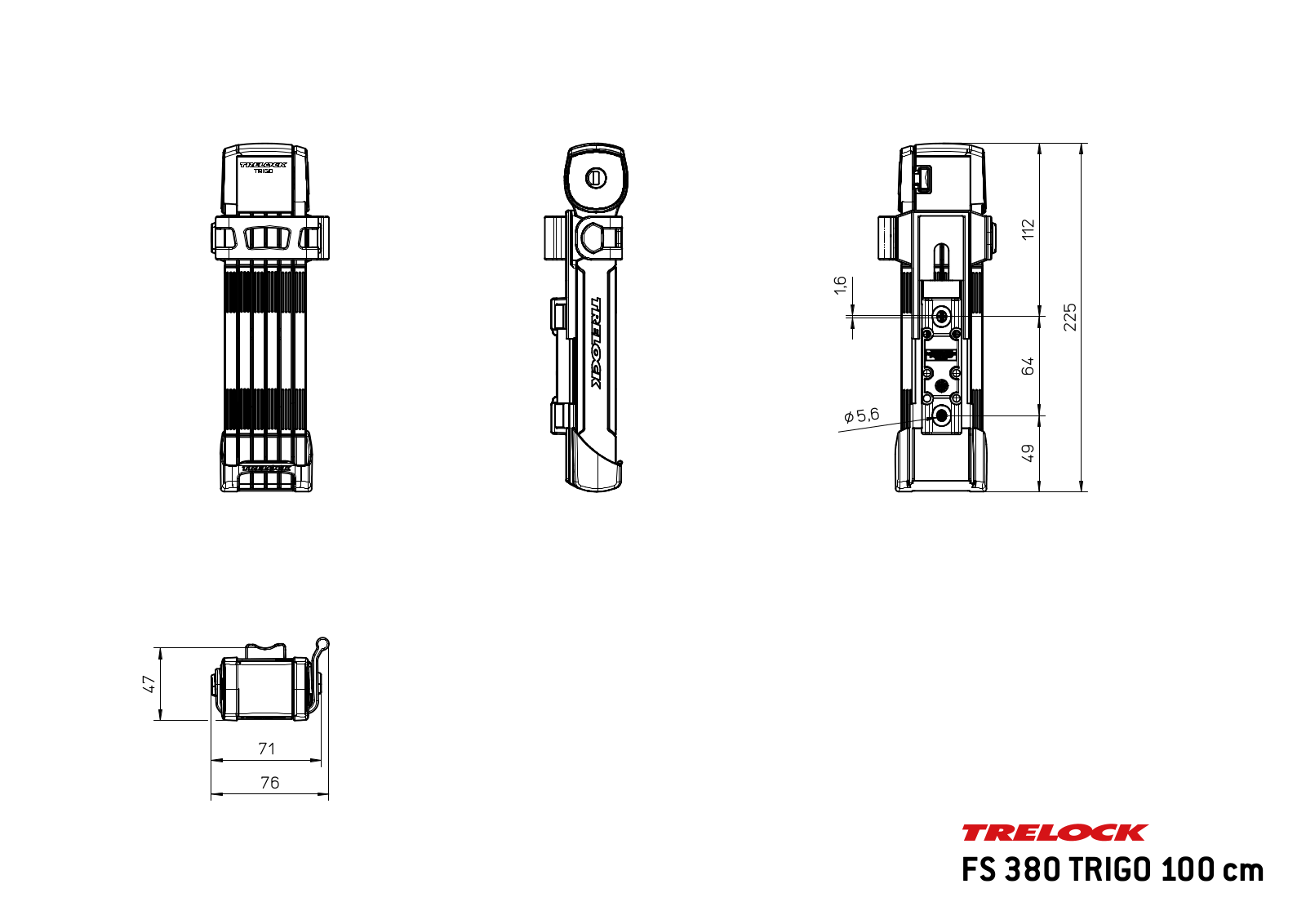 Trelock FS 380 TRIGO Schematics